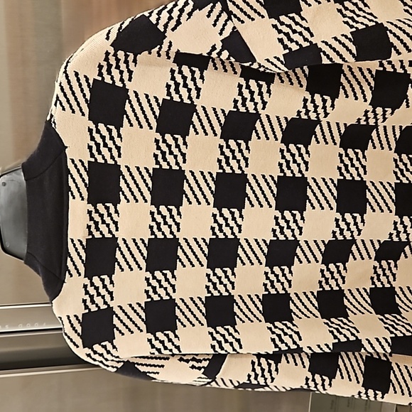 💕SANDRO💕 Jisou Oversized Checked Knitted Cardigan ~ Beige - Picture 15 of 16